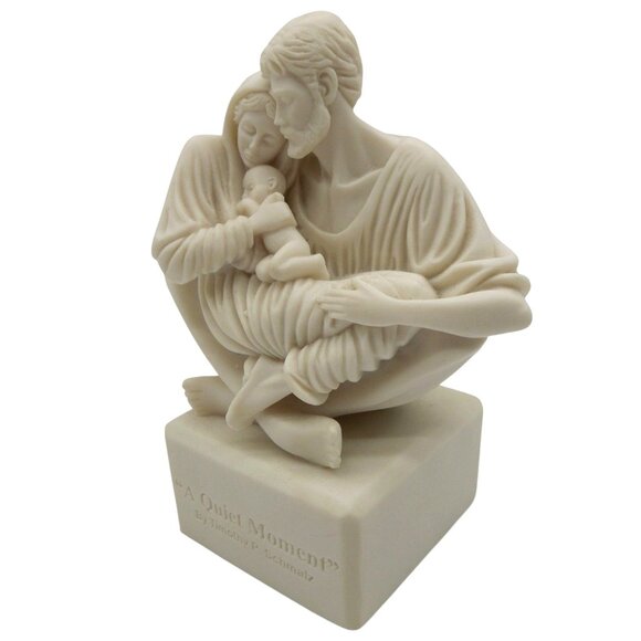 TIMOTHY SCHMALZ Holy Family A Quiet Moment 90s Figurine Canada Vintage 7x5" - Picture 6 of 13